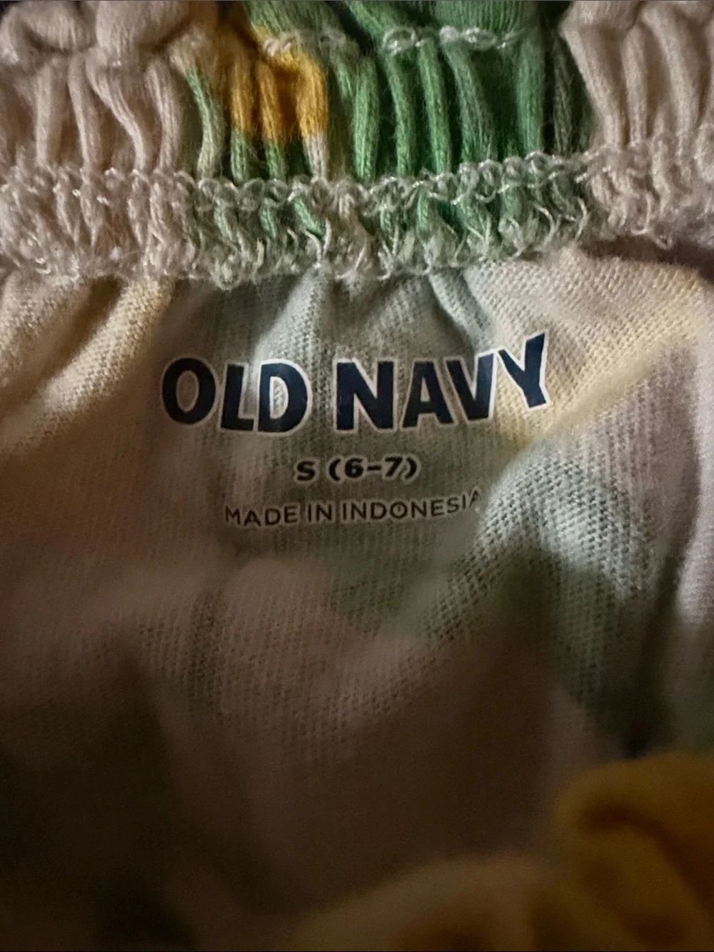 Old Navy White One-Piece Romper with Yellow Lemon Print